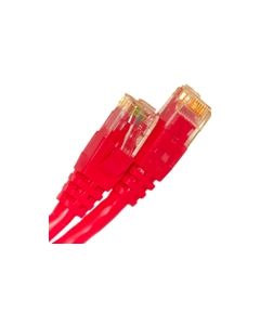 CAT5E 350MHZ ETHERNET PATCH CORD RED 10 FT SB