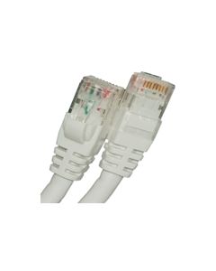 CAT5E 350MHZ ETHERNET PATCH CORD WHITE 7 FT SB