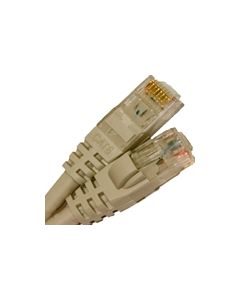 CAT6 550MHZ ETHERNET PATCH CORD GRAY 1 FT