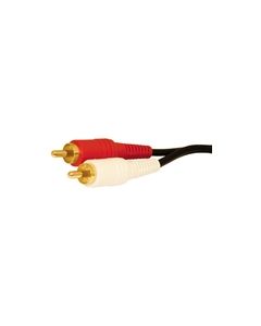 GOLD DUAL RCA CABLE ASSY 25'