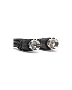 RG6 F PLUG CORD BLACK 6'