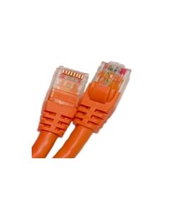 CAT5E 350MHZ ETHERNET PATCH CORD ORANGE 14 FT SB