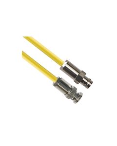 PL75-7 TRB Plug 3-Slot Male to CJ70-7 TRB Jack 3-Lug Female 75 Ohm TRC-75-2 Triaxial cable Yellow jacket 12-inch Triax Cable Assembly