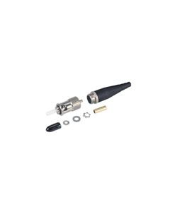 MIL M83522 ST Connector, Singlemode Locking Nickel Plated Brass for 2mm fiber