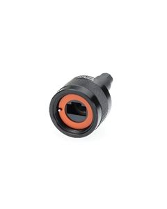 Ruggedized RJ45 Plug, Anodized finish, fits cable OD .190-.270 inches