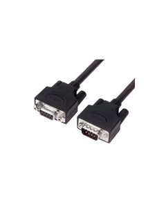 LSZH D-Sub Cable, DB9 Male / DB9 Female, 10.0 ft