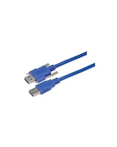 USB 3.0 Cable, Type A/A with Thumbscrew Hardware 1.0M