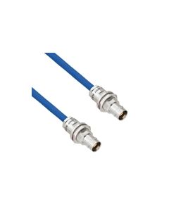 Halogen Free Cable Assembly TRB Non-Insulated Bulk Head 3-Lug Cable Jack to Jack MIL-STD-1553 .242" O.D. -30C +80C 78 Ohm Twinaxial Shielded twisted pair 6'