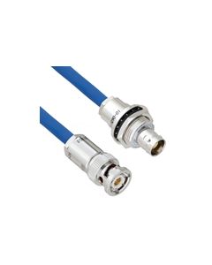 Halogen Free Cable Assembly TRB 3-Slot Plug to Insulated Bulk Head 3-Lug Cable Jack MIL-STD-1553 .242" O.D. -30C +80C 78 Ohm Twinaxial Shielded twisted pair 3'