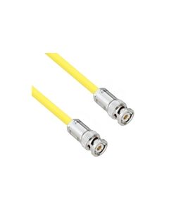 Halogen Free Cable Assembly with TRB 3-Slot Plug to Plug .245" O.D. -30C +80C 50 Ohm Triaxial Yellow 1'