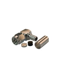 SMA Male, Right Angle, Crimp Attachment For RG55, RG58, RG142 & RG400