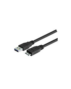 LSZH USB 3.0 Cable Type A - Micro B, 0.3m