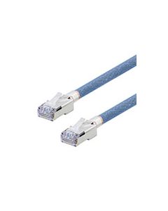 Category 5e Aerospace Ethernet Cable High-Temp SF/UTP FEP Blue RJ45, 10.0ft